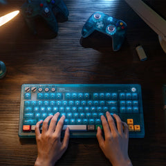 8BitDo Retro 87 Keyboard - Clear Blue (Ships on Aug 14. 2026)