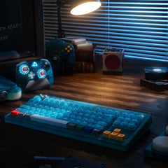 8BitDo Retro 87 Keyboard - Clear Blue (Ships on Aug 14. 2026)